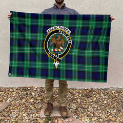 Clan Abercrombie Tartan Flag Crest And Plaid Basic Style