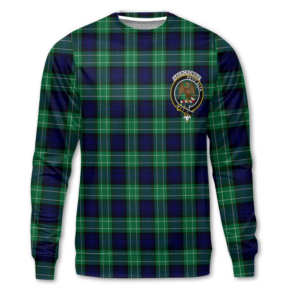 Clan Abercrombie Tartan Men Sweatshirt Crest And Plaid Basic Style
