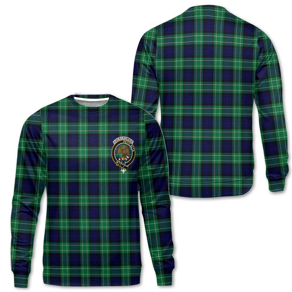 Clan Abercrombie Tartan Women Sweatshirt Crest And Plaid Basic Style