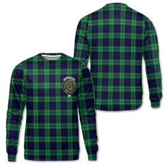 Clan Abercrombie Tartan Women Sweatshirt Crest And Plaid Basic Style