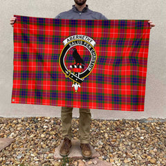 Clan Abernethy Tartan Flag Crest And Plaid Basic Style