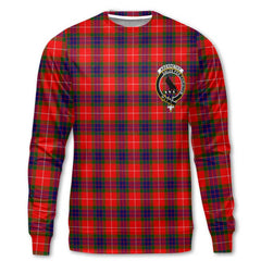 Clan Abernethy Tartan Women Sweatshirt Crest And Plaid Basic Style