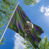Clan Adam Tartan Flag Crest And Plaid Basic Style