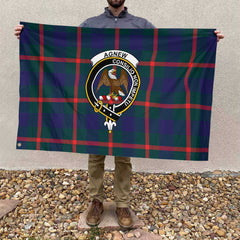 Clan Agnew Tartan Flag Crest And Plaid Basic Style
