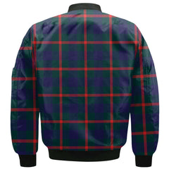 Clan Agnew Tartan Men Bomber Jacket Crest And Plaid Basic Style