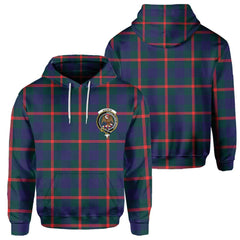 Clan Agnew Tartan Women Hoodie Crest And Plaid Basic Style