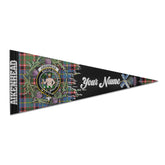 Clan Aikenhead Tartan Felt Pennant Crest And Plaid Basic Style
