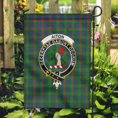 Clan Aiton Tartan Garden Flag Crest And Plaid Basic Style
