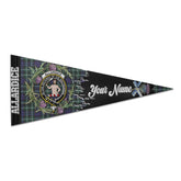 Clan Allardice Tartan Felt Pennant Crest And Plaid Basic Style