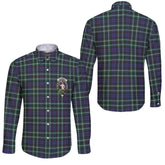 Clan Allardice Tartan Long Sleeve Button Shirt Crest And Plaid Basic Style