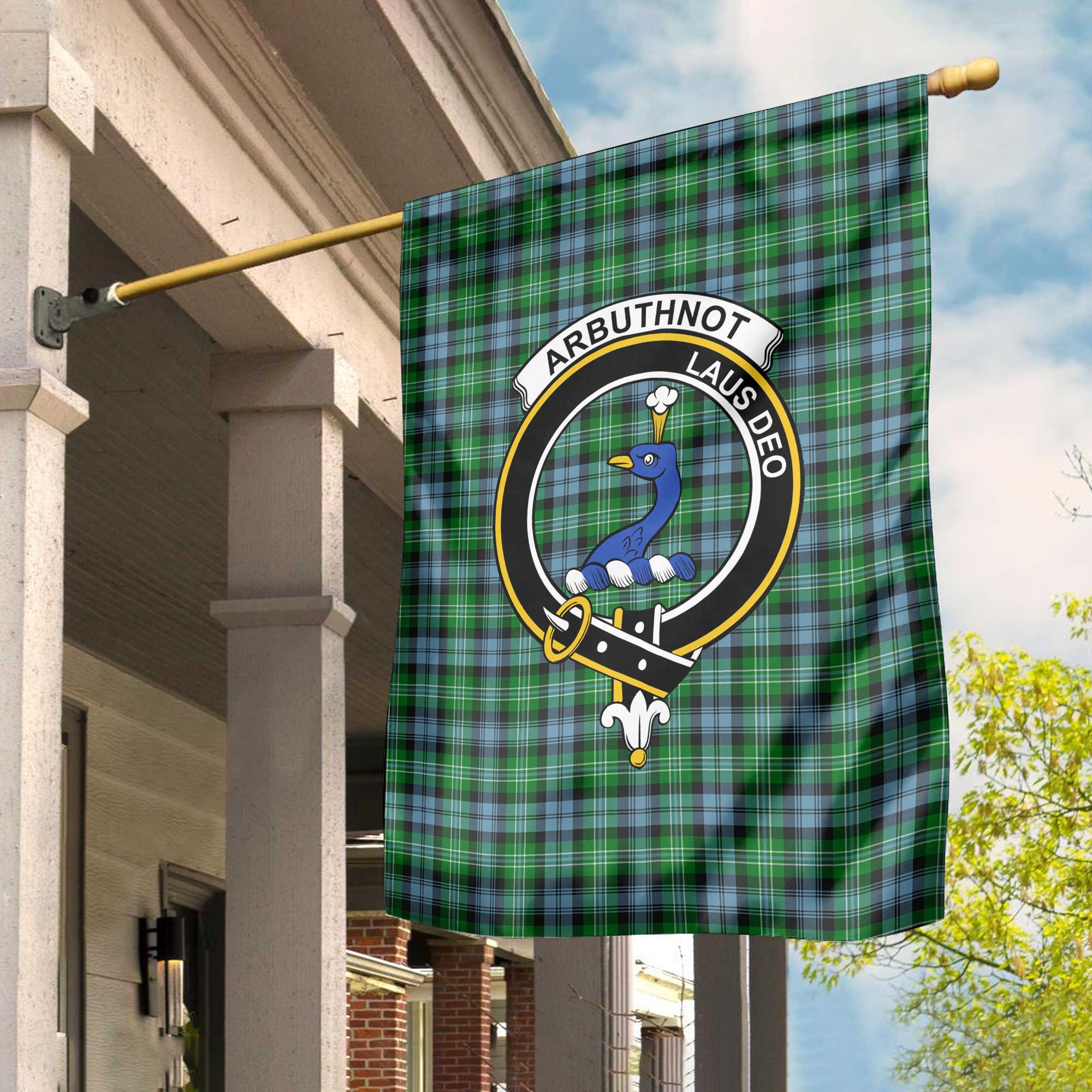 Clan Arbuthnot Tartan Garden Flag Crest And Plaid Basic Style