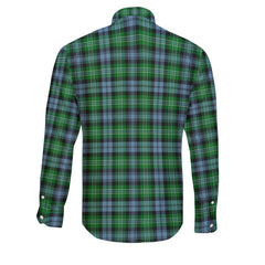 Clan Arbuthnot Tartan Long Sleeve Button Shirt Crest And Plaid Basic Style