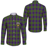 Clan Arnott Tartan Long Sleeve Button Shirt Crest And Plaid Basic Style