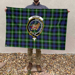 Clan Baillie Tartan Flag Crest And Plaid Basic Style