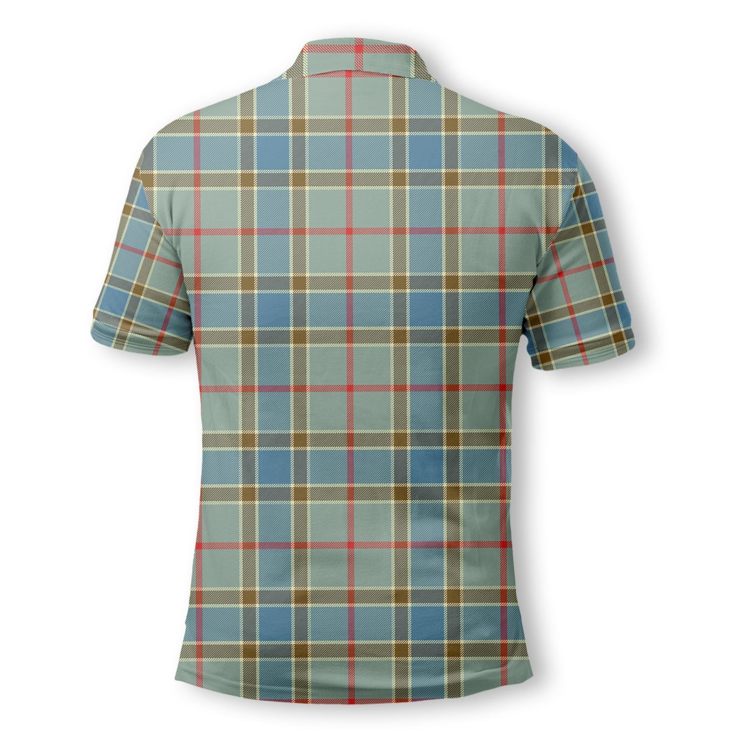 Clan Balfour Tartan Golf Men Polo Shirt Crest And Plaid Basic Style