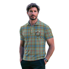 Clan Balfour Tartan Golf Men Polo Shirt Crest And Plaid Basic Style