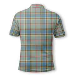 Clan Balfour Tartan Men Polo Shirt Crest And Plaid Basic Style