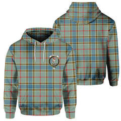 Clan Balfour Tartan Women Hoodie Crest And Plaid Basic Style