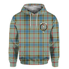 Clan Balfour Tartan Women Hoodie Crest And Plaid Basic Style