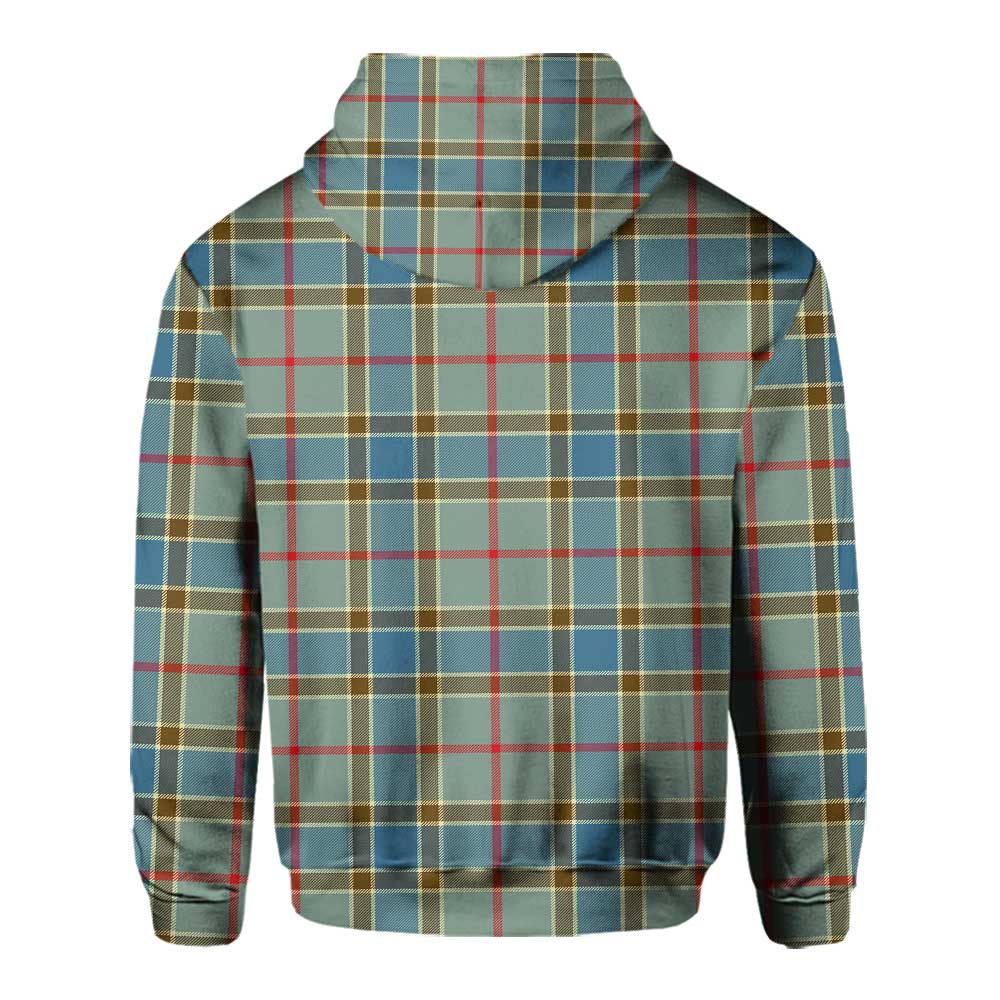 Clan Balfour Tartan Women Hoodie Crest And Plaid Basic Style
