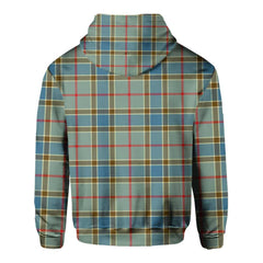 Clan Balfour Tartan Women Hoodie Crest And Plaid Basic Style