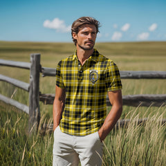 Clan Barclay Tartan Golf Men Polo Shirt Crest And Plaid Basic Style