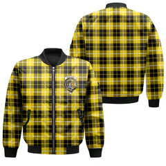 Clan Barclay Tartan Men Bomber Jacket Crest And Plaid Basic Style