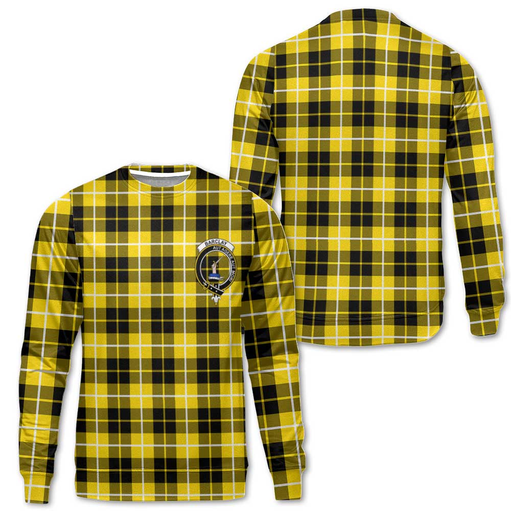 Clan Barclay Tartan Men Sweatshirt Crest And Plaid Basic Style