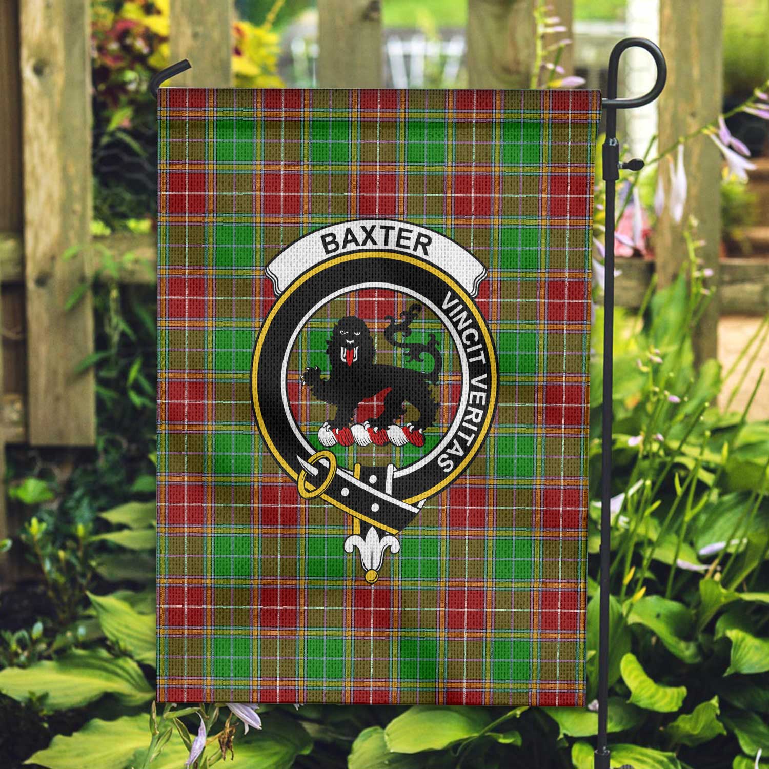 Clan Baxter Tartan Garden Flag Crest And Plaid Basic Style