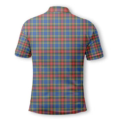 Clan Bethune Tartan Golf Men Polo Shirt Crest And Plaid Basic Style