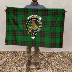Clan Beveridge Tartan Flag Crest And Plaid Basic Style