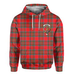 Clan Binning Of Wallifoord Tartan Men Hoodie Crest And Plaid Basic Style