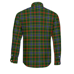 Clan Bisset Tartan Long Sleeve Button Shirt Crest And Plaid Basic Style