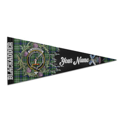 Clan Blackadder Tartan Felt Pennant Crest And Plaid Basic Style