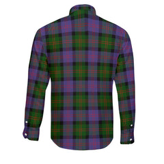 Clan Blair Tartan Long Sleeve Button Shirt Crest And Plaid Basic Style