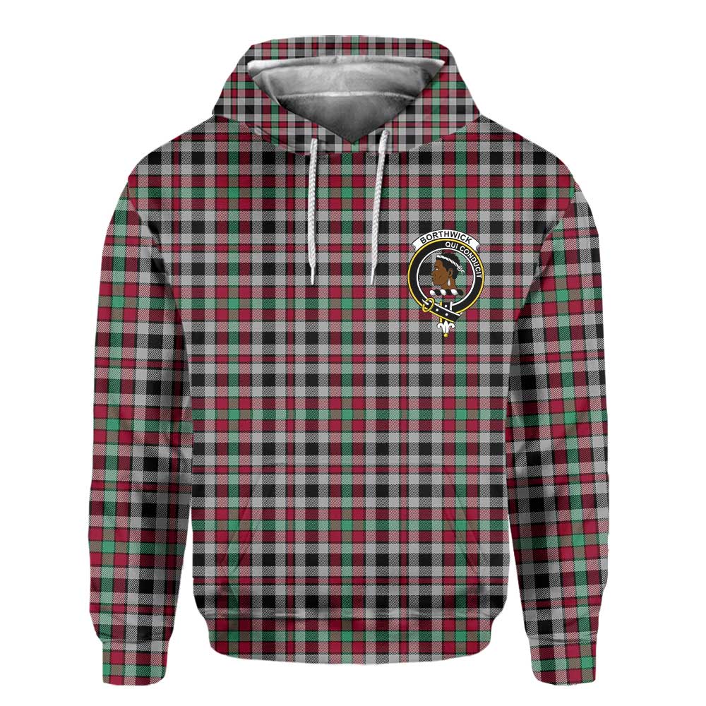 Clan Borthwick Tartan Men Hoodie Crest And Plaid Basic Style