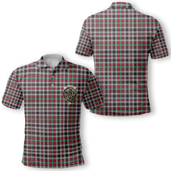 Clan Borthwick Tartan Men Polo Shirt Crest And Plaid Basic Style