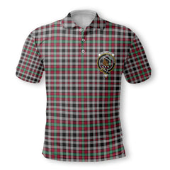 Clan Borthwick Tartan Men Polo Shirt Crest And Plaid Basic Style