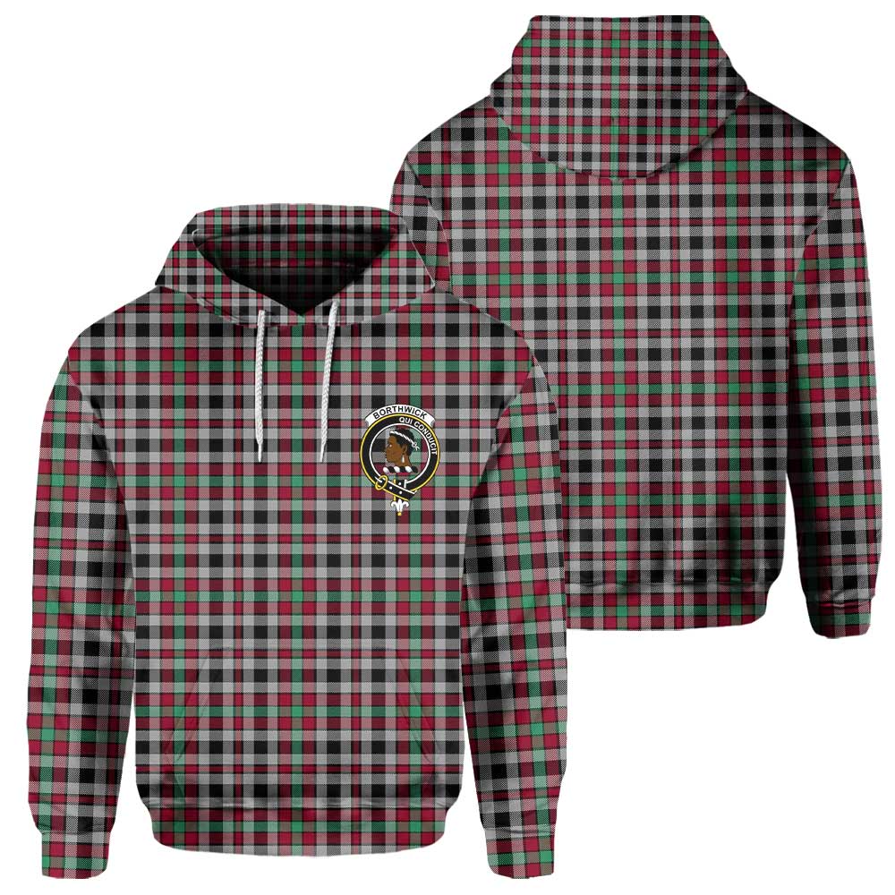 Clan Borthwick Tartan Women Hoodie Crest And Plaid Basic Style