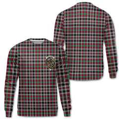 Clan Borthwick Tartan Women Sweatshirt Crest And Plaid Basic Style