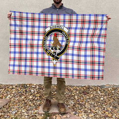 Clan Boswell Tartan Flag Crest And Plaid Basic Style