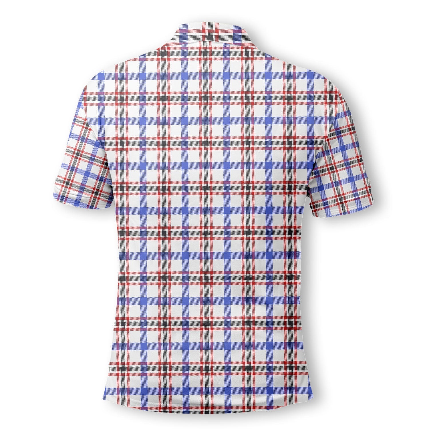 Clan Boswell Tartan Golf Men Polo Shirt Crest And Plaid Basic Style