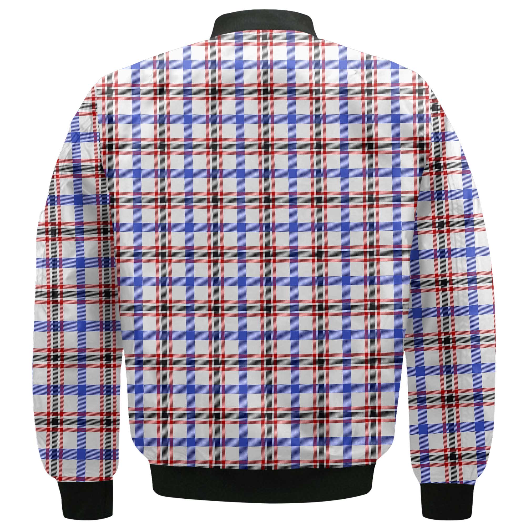 Clan Boswell Tartan Men Bomber Jacket Crest And Plaid Basic Style