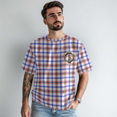 Clan Boswell Tartan Men T Shirt Crest And Plaid Basic Style