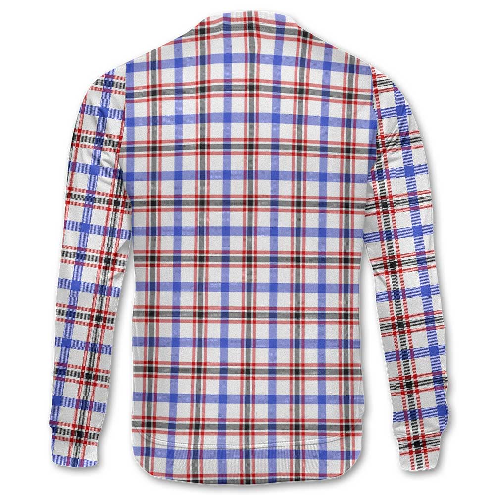 Clan Boswell Tartan Women Sweatshirt Crest And Plaid Basic Style