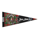 Clan Boyd Tartan Felt Pennant Crest And Plaid Basic Style