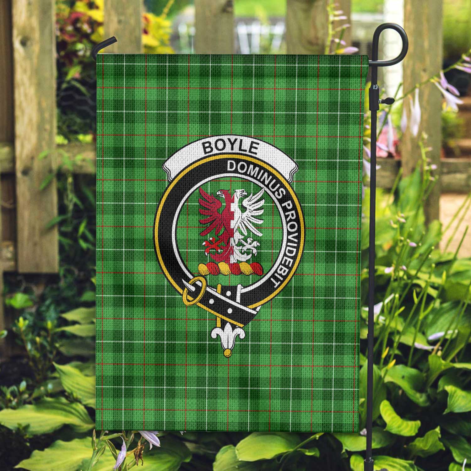 Clan Boyle Tartan Garden Flag Crest And Plaid Basic Style