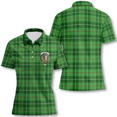Clan Boyle Tartan Women Polo Shirt Crest And Plaid Basic Style