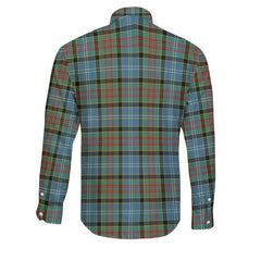 Clan Brisbane Tartan Long Sleeve Button Shirt Crest And Plaid Basic Style