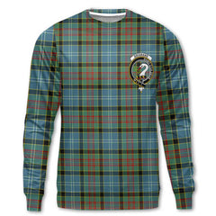 Clan Brisbane Tartan Women Sweatshirt Crest And Plaid Basic Style
